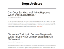 Tablet Screenshot of dogsarticles.com